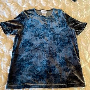 Jones New York Sport Crushed Velvet Top